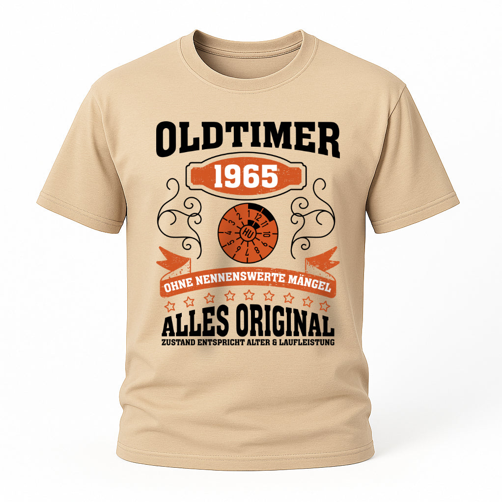 60. Geburtstag Oldtimer 1965 Zustand entspricht Alter und Laufleistung TÜV Lustiges Mechaniker Geschenk T-Shirt