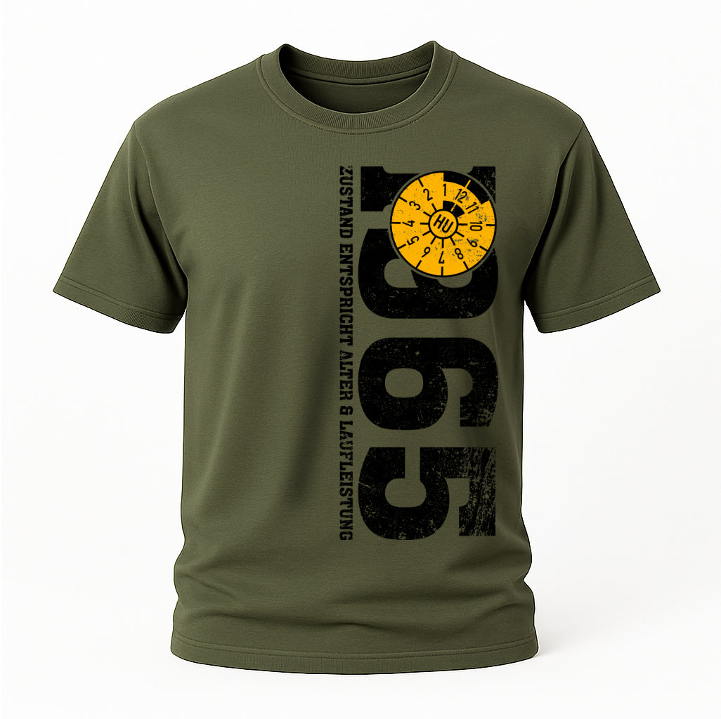 60. Geburtstag 1965 Zustand entspricht Alter und Laufleistung TÜV Lustiges Mechaniker Geschenk T-Shirt