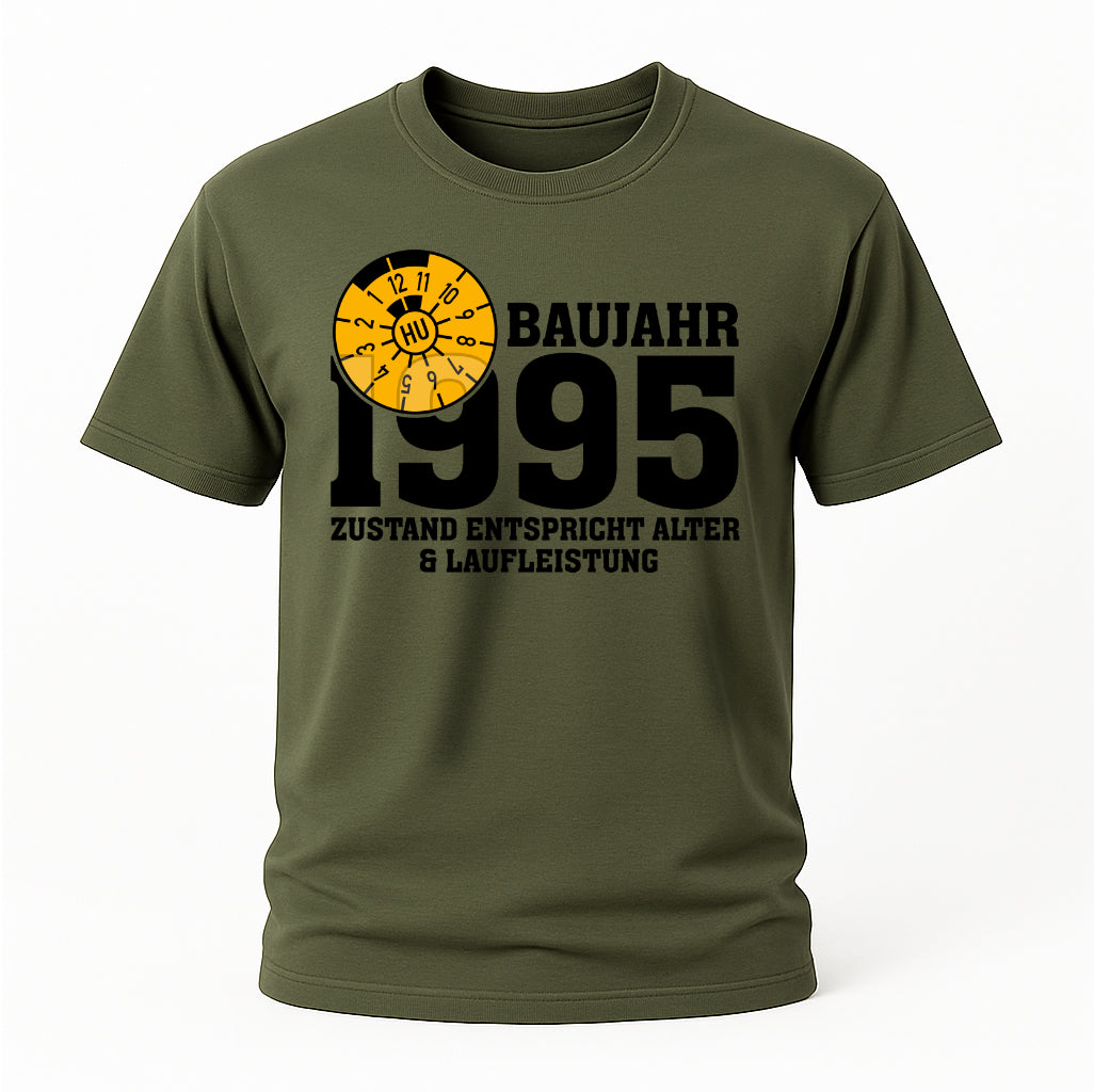 40. Geburtstag TÜV Plakette Baujahr 1985 Zustand entspricht Alter und Laufleistung Lustiges Geschenk T-Shirt