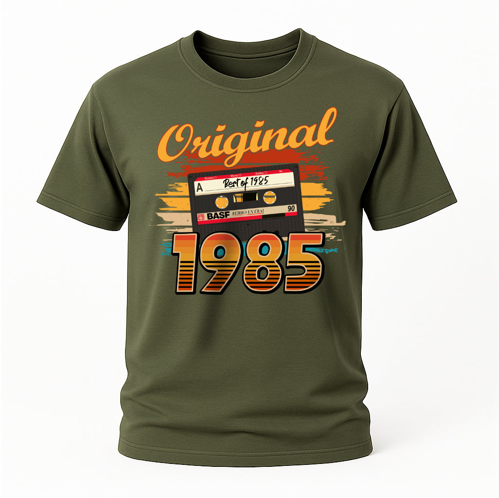 40. Geburtstag Best Of 1985 Original Limited Edition Retro Kassette Geschenk T-Shirt