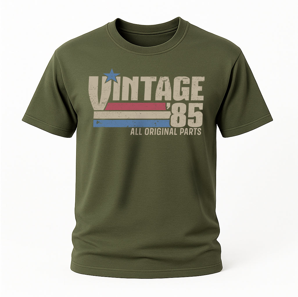 40. Geburtstag Jahrgang 1985 Vintage 85 Original Parts Retro Geschenk T-Shirt