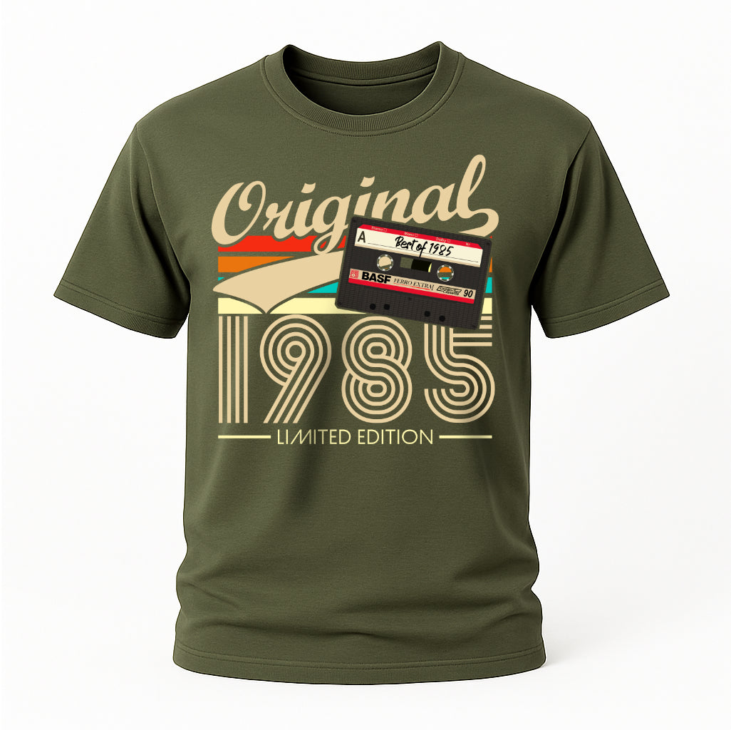 40. Geburtstag Original 1985 Limited Edition Retro Kassette Geschenk T-Shirt