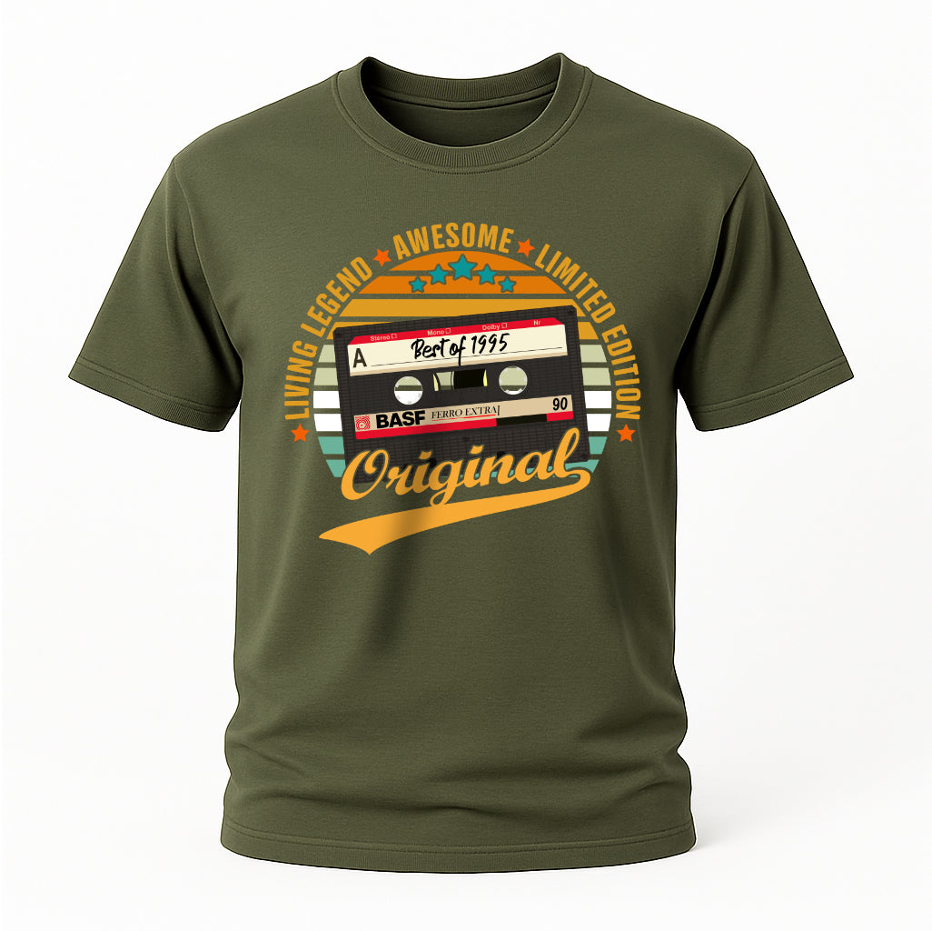 30.Geburtstag Original Limited Edition Retro Kassette Best Of 1995 Geschenk T-Shirt