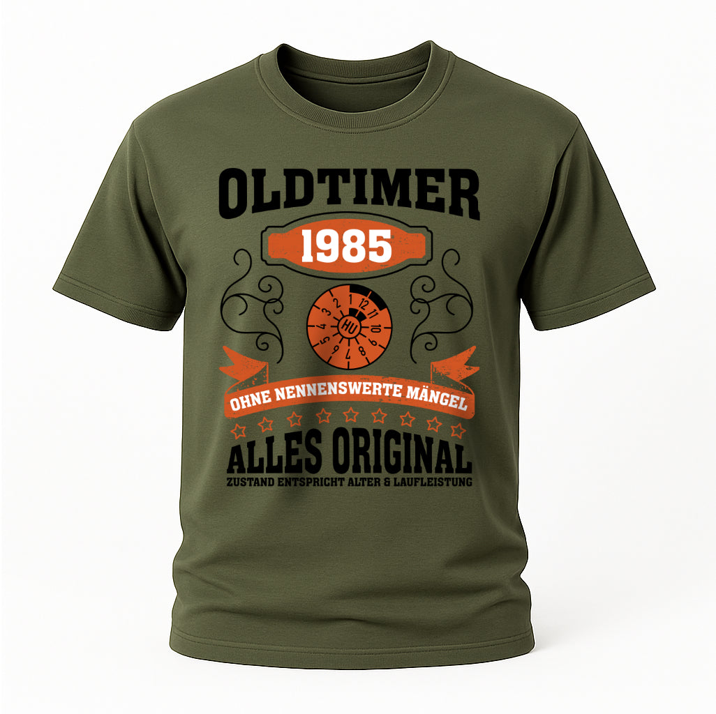 40. Geburtstag Oldtimer 1985 Zustand entspricht Alter und Laufleistung TÜV Lustiges Mechaniker Geschenk T-Shirt