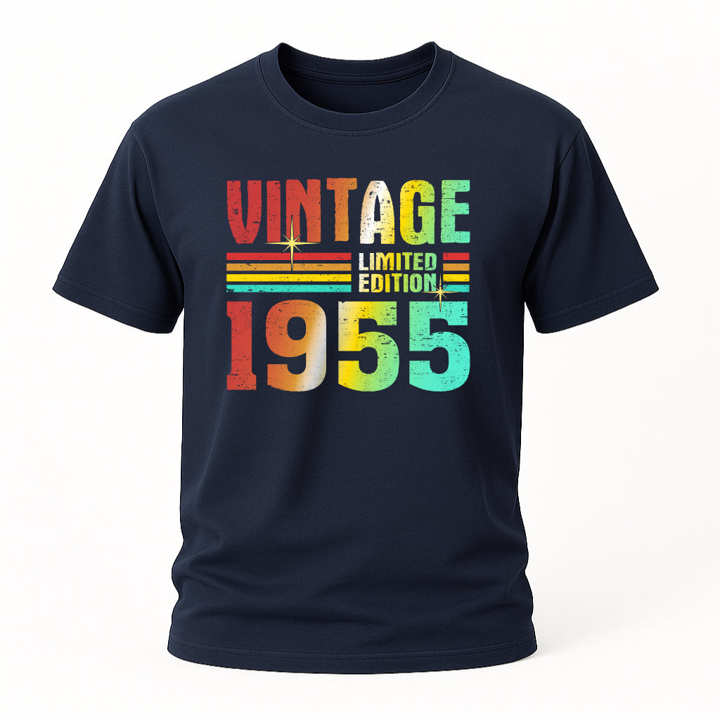 70. Geburtstag Vintage Retro Limited Edition Geboren 1955 Geschenk T-Shirt