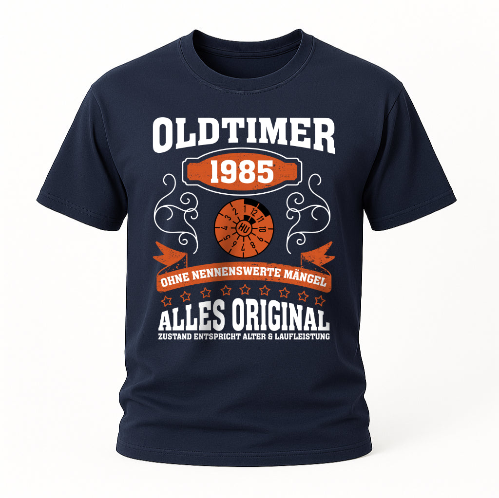 40. Geburtstag Oldtimer 1985 Zustand entspricht Alter und Laufleistung TÜV Lustiges Mechaniker Geschenk T-Shirt