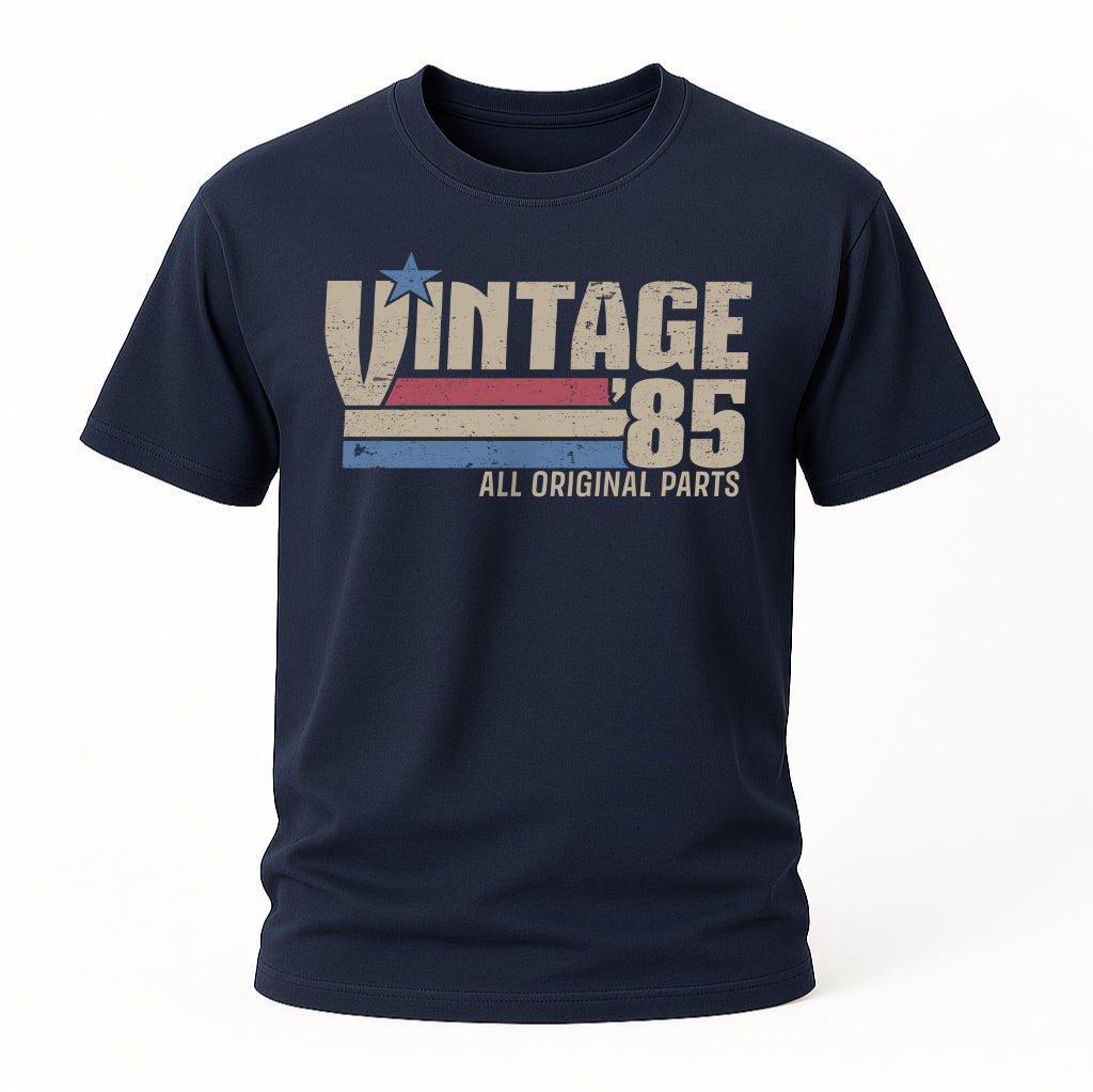40. Geburtstag Jahrgang 1985 Vintage 85 Original Parts Retro Geschenk T-Shirt