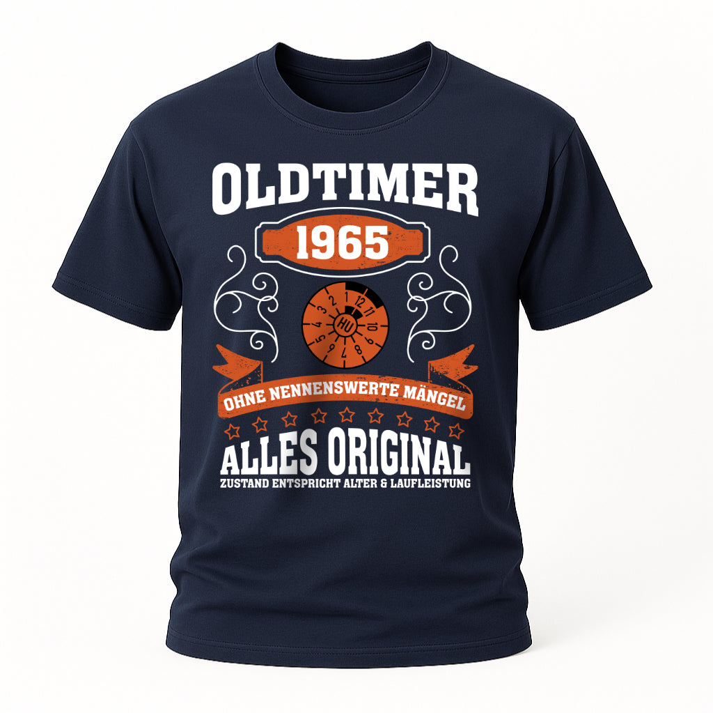 60. Geburtstag Oldtimer 1965 Zustand entspricht Alter und Laufleistung TÜV Lustiges Mechaniker Geschenk T-Shirt