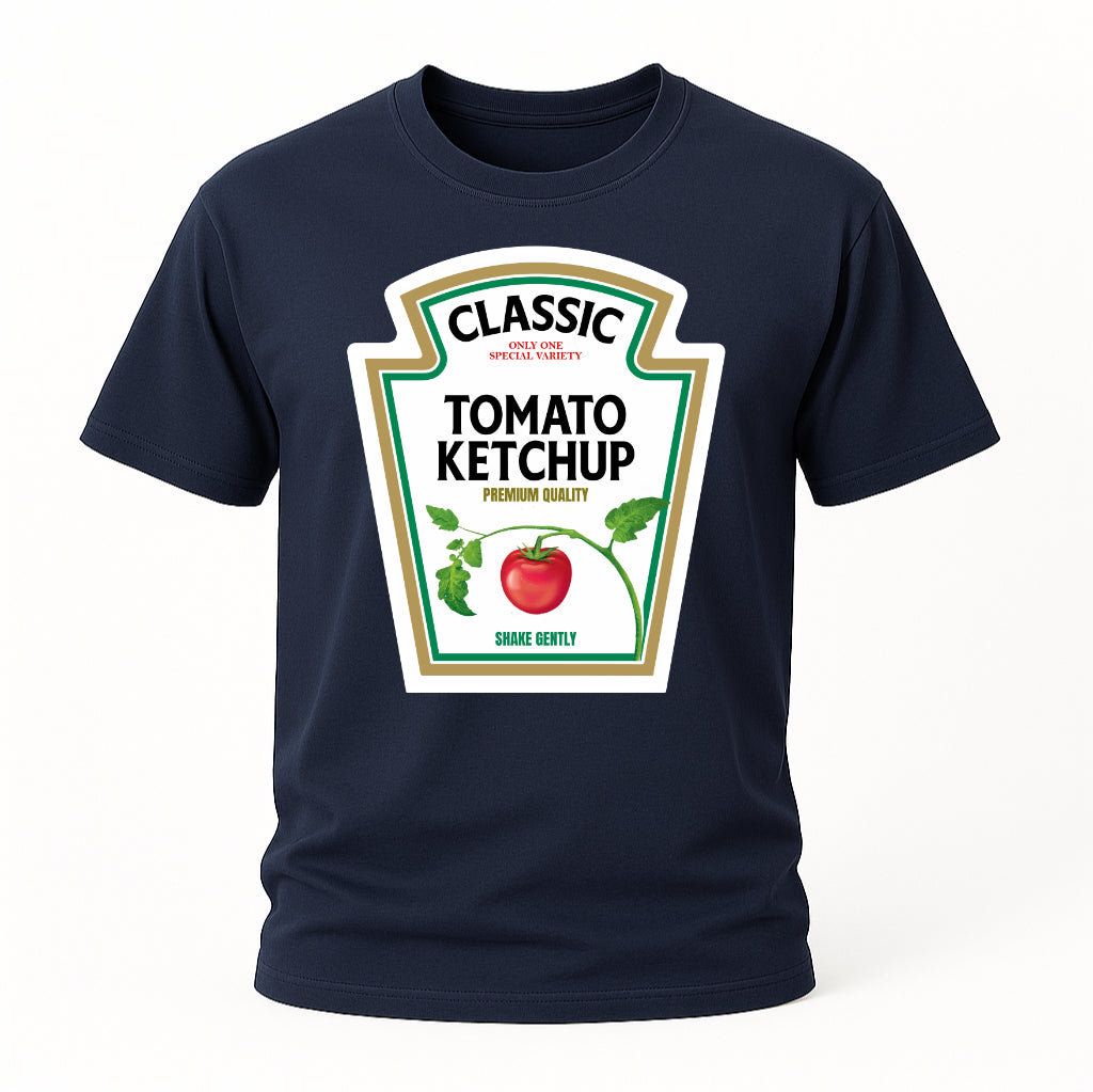 Halloween Kostüm Shirt – Lustiges Ketchup Parodie T-Shirt – Partnerlook mit Mayonnaise