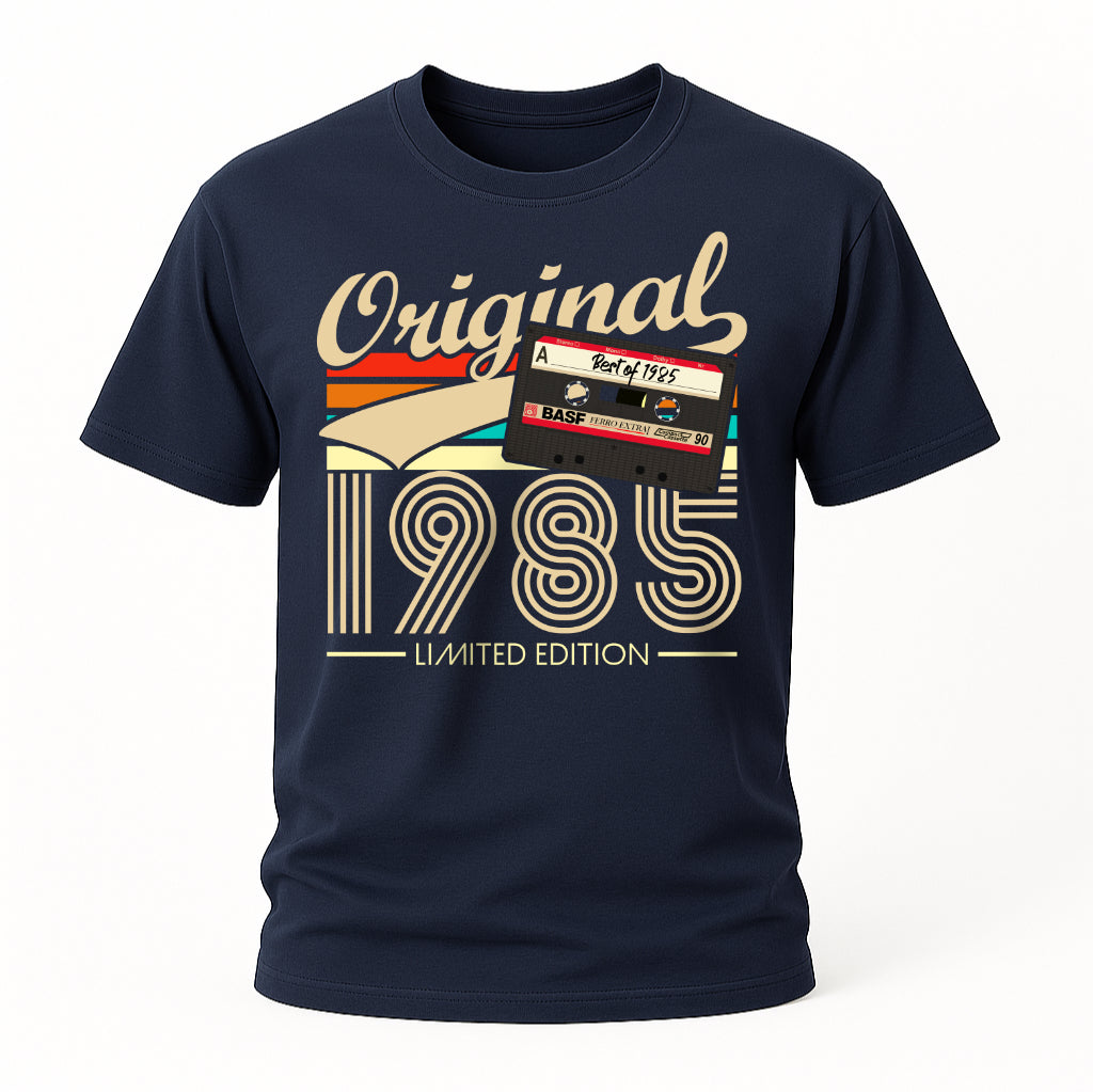 40. Geburtstag Original 1985 Limited Edition Retro Kassette Geschenk T-Shirt