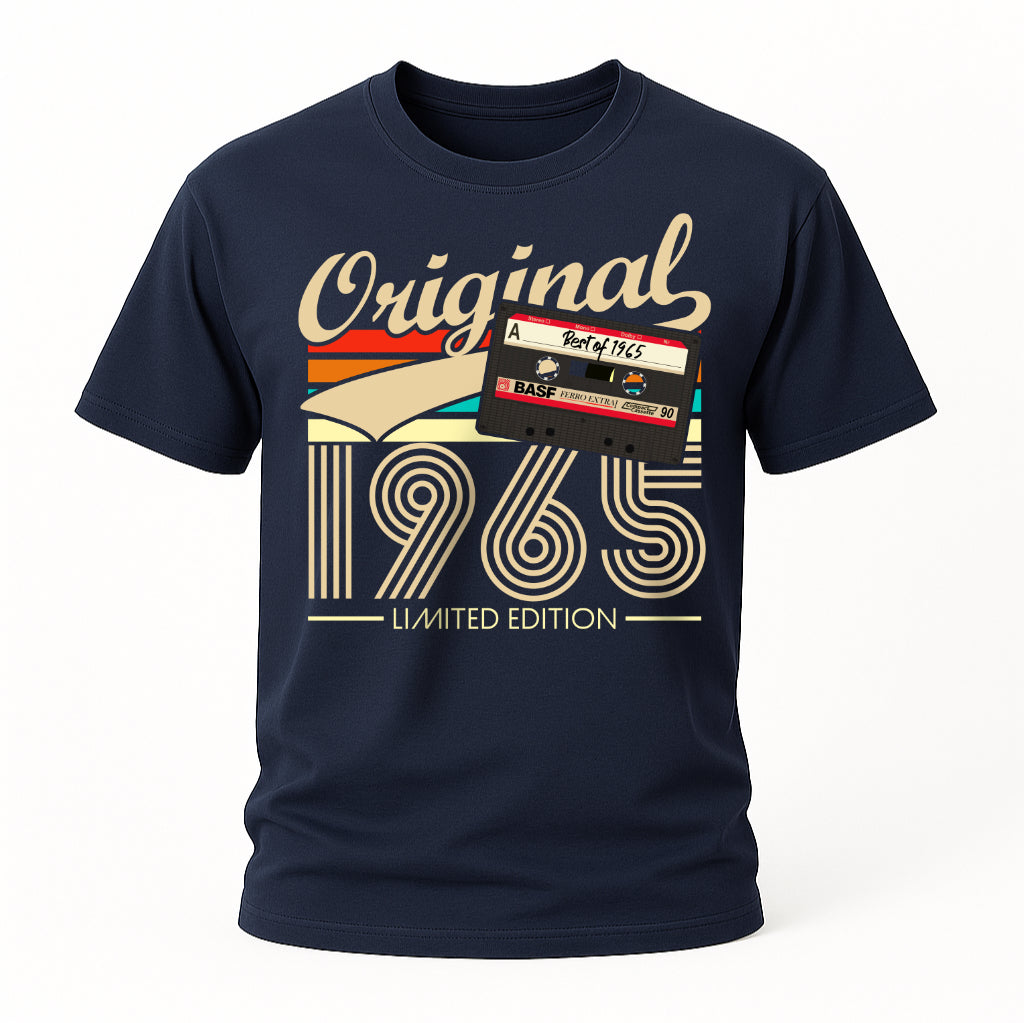 60. Geburtstag Original 1965 Limited Edition Retro Kassette Geschenk T-Shirt