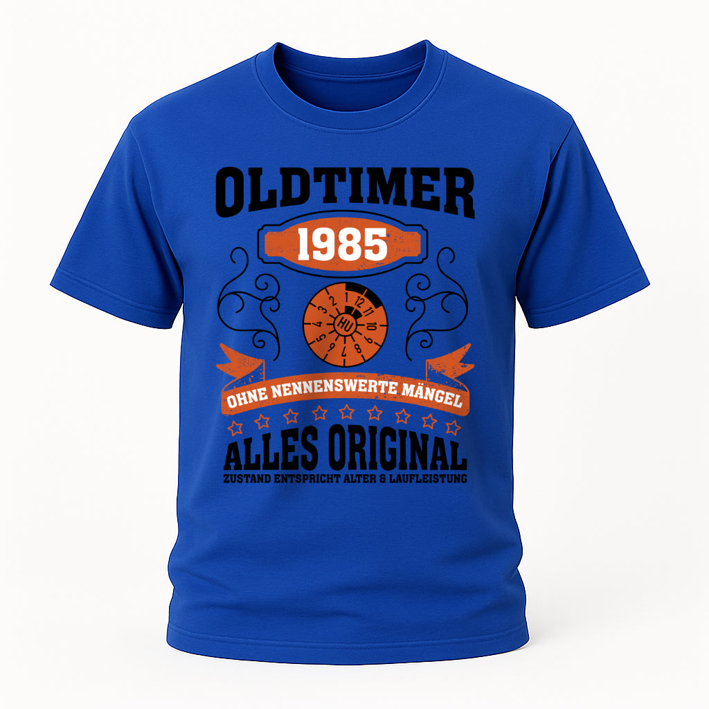 40. Geburtstag Oldtimer 1985 Zustand entspricht Alter und Laufleistung TÜV Lustiges Mechaniker Geschenk T-Shirt