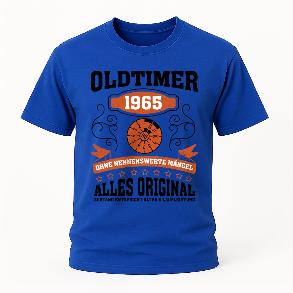 60. Geburtstag Oldtimer 1965 Zustand entspricht Alter und Laufleistung TÜV Lustiges Mechaniker Geschenk T-Shirt
