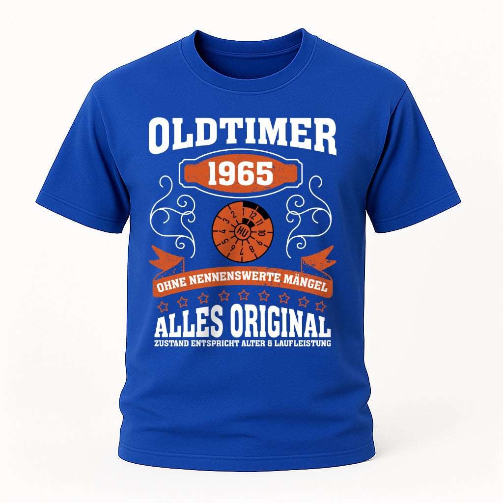 60. Geburtstag Oldtimer 1965 Zustand entspricht Alter und Laufleistung TÜV Lustiges Mechaniker Geschenk T-Shirt