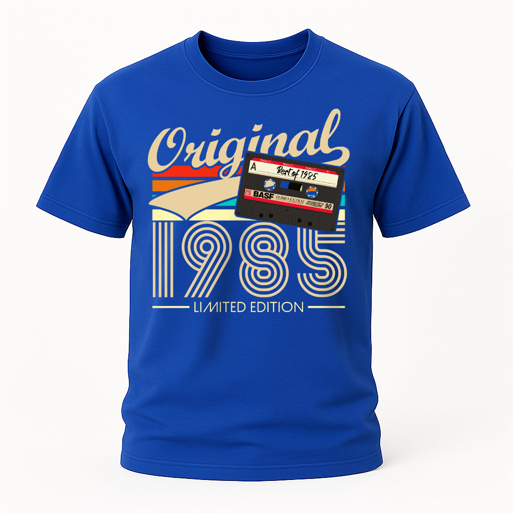 40. Geburtstag Original 1985 Limited Edition Retro Kassette Geschenk T-Shirt