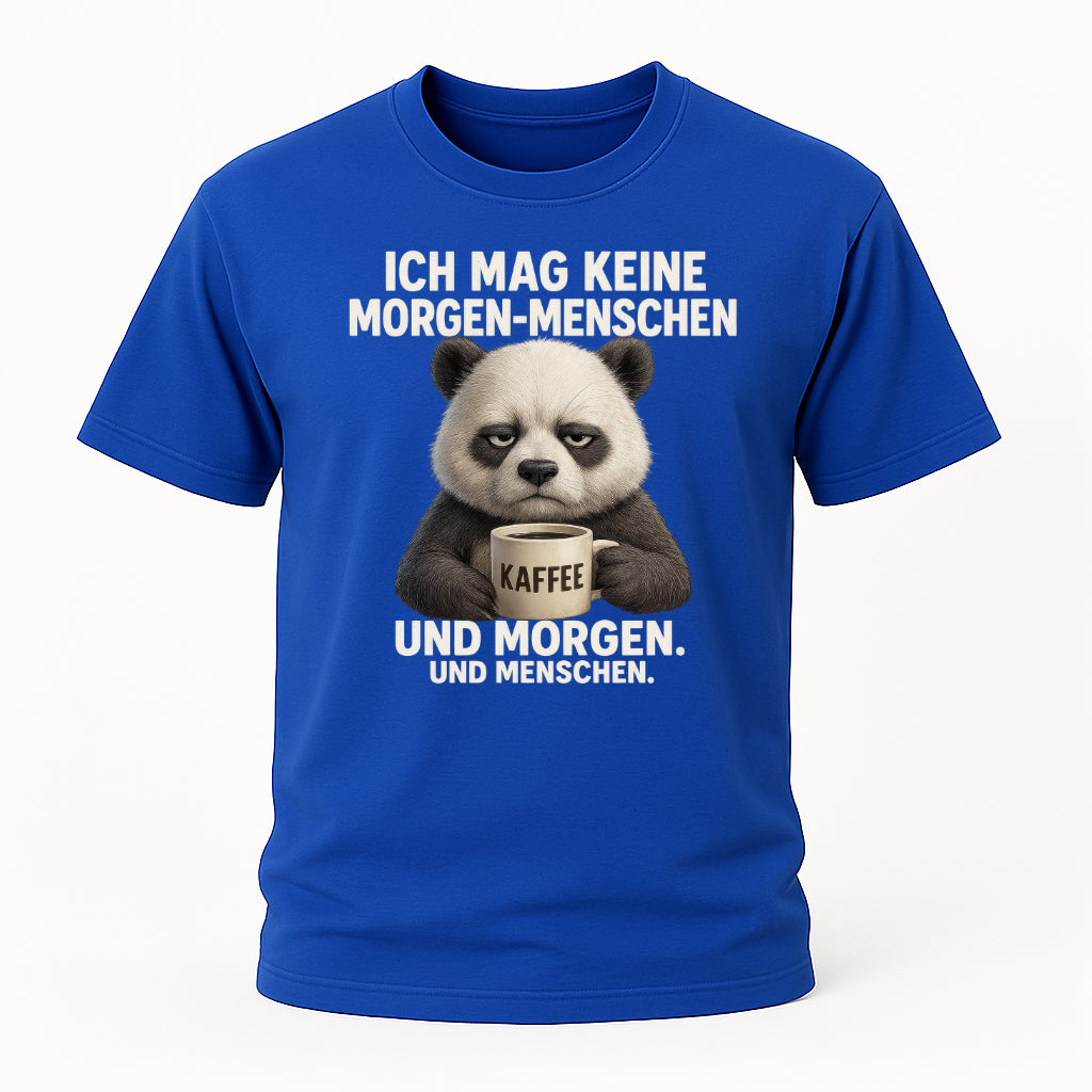 Mürrischer Panda Morgenhasser - Geschenk für Morgenmuffel - Kaffee Shirt