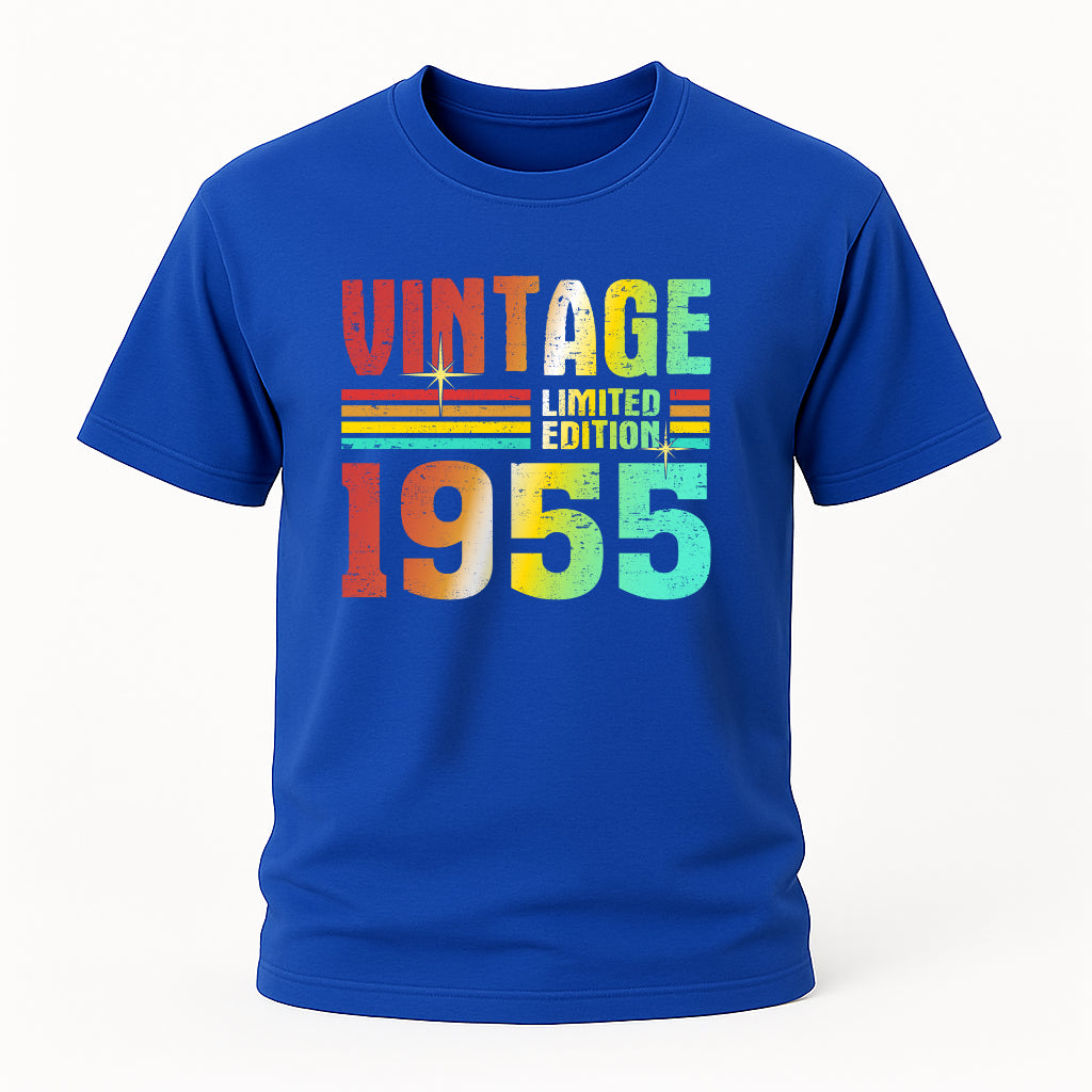 70. Geburtstag Vintage Retro Limited Edition Geboren 1955 Geschenk T-Shirt