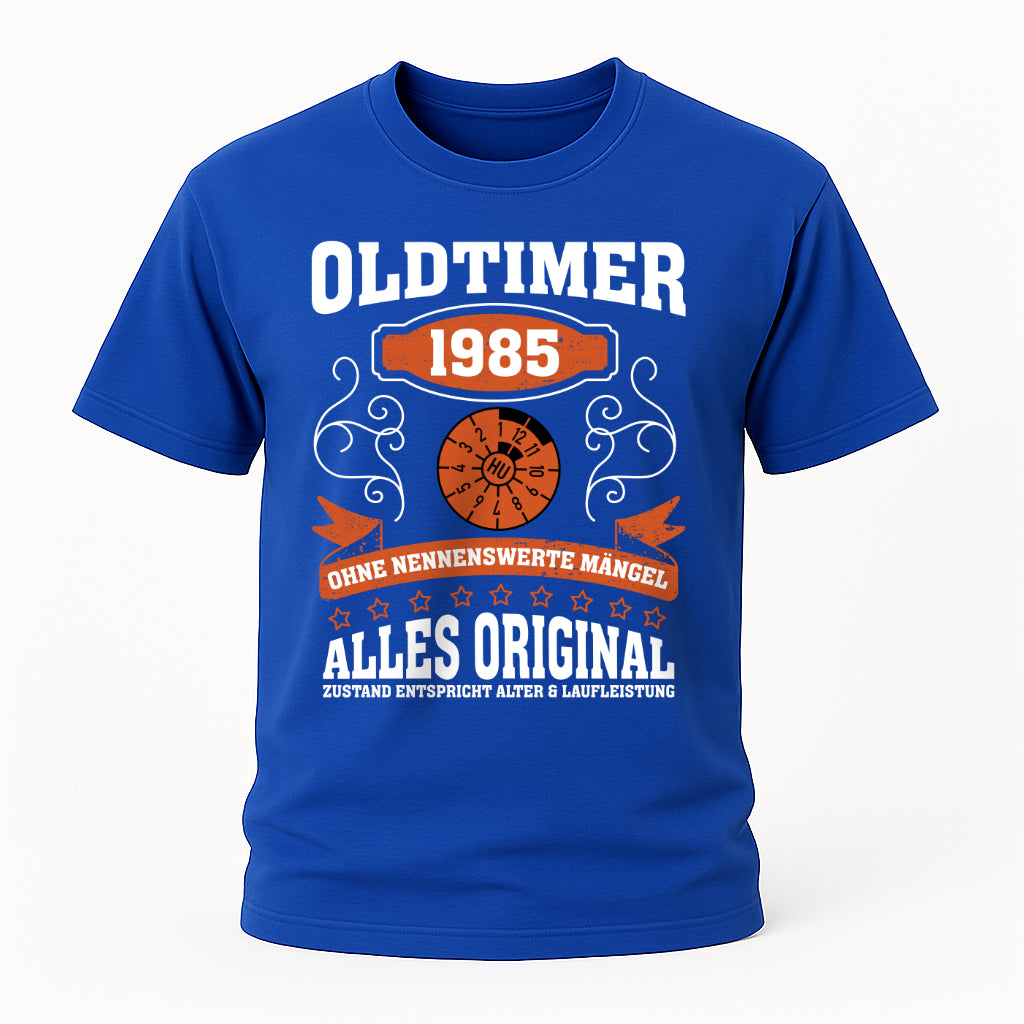 40. Geburtstag Oldtimer 1985 Zustand entspricht Alter und Laufleistung TÜV Lustiges Mechaniker Geschenk T-Shirt