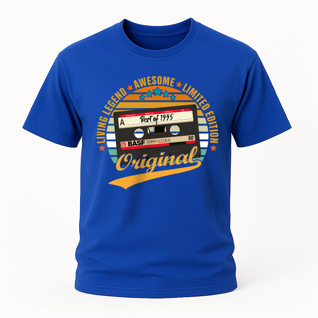 30.Geburtstag Original Limited Edition Retro Kassette Best Of 1995 Geschenk T-Shirt