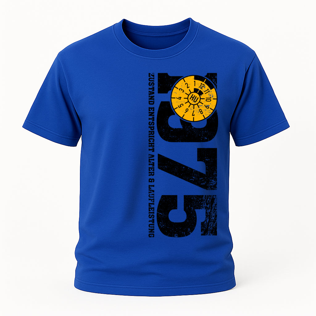 50. Geburtstag 1975 Zustand entspricht Alter und Laufleistung TÜV Lustiges Mechaniker Geschenk T-Shirt