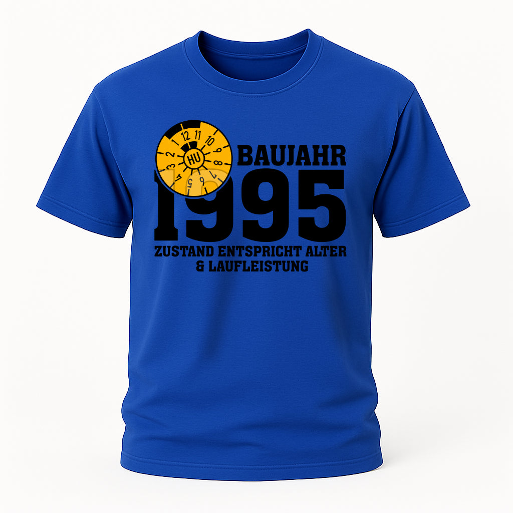 40. Geburtstag TÜV Plakette Baujahr 1985 Zustand entspricht Alter und Laufleistung Lustiges Geschenk T-Shirt