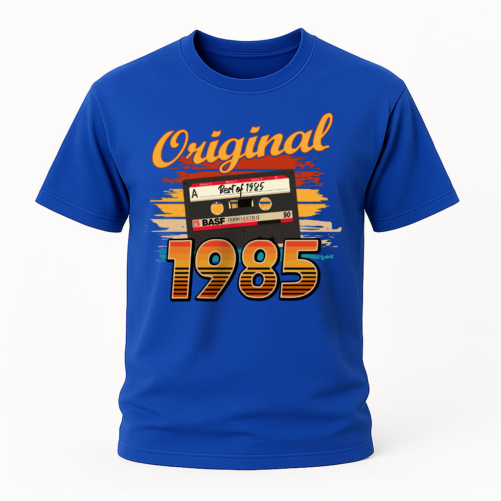 40. Geburtstag Best Of 1985 Original Limited Edition Retro Kassette Geschenk T-Shirt