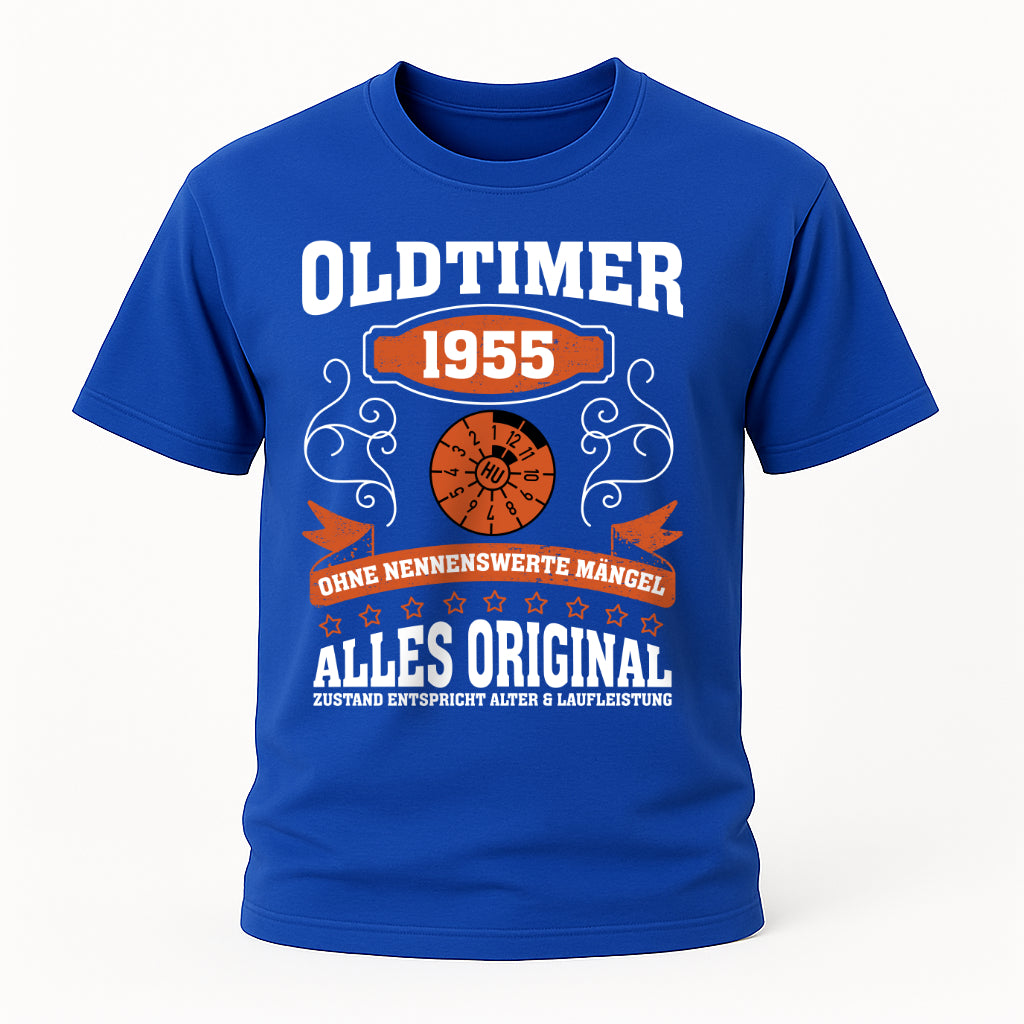70. Geburtstag Oldtimer 1955 Zustand entspricht Alter und Laufleistung TÜV Lustiges Mechaniker Geschenk T-Shirt