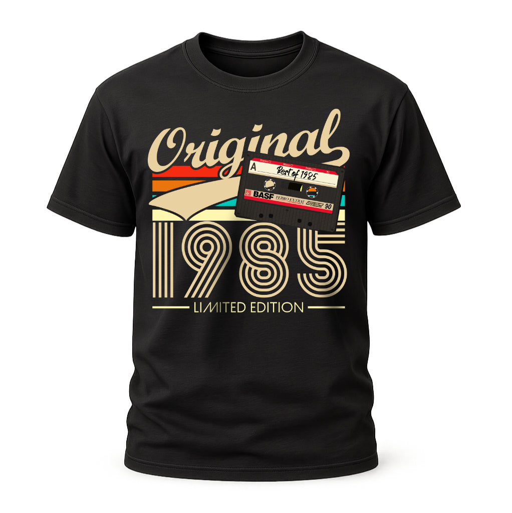 40. Geburtstag Original 1985 Limited Edition Retro Kassette Geschenk T-Shirt