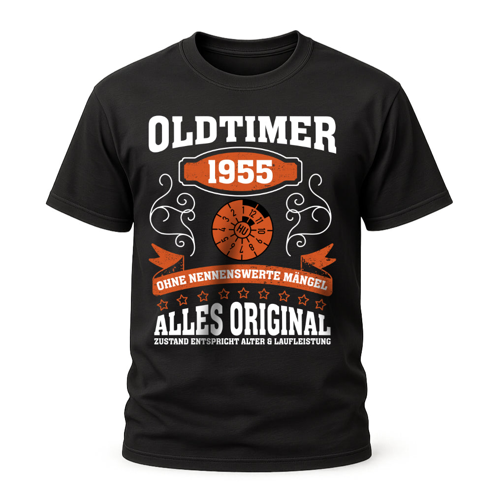 70. Geburtstag Oldtimer 1955 Zustand entspricht Alter und Laufleistung TÜV Lustiges Mechaniker Geschenk T-Shirt