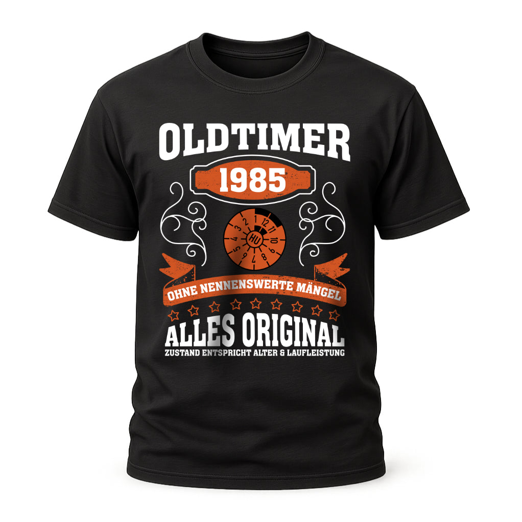 40. Geburtstag Oldtimer 1985 Zustand entspricht Alter und Laufleistung TÜV Lustiges Mechaniker Geschenk T-Shirt