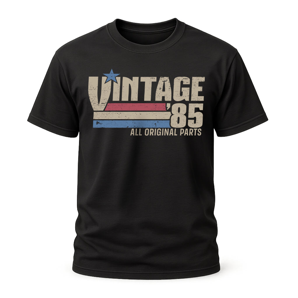 40. Geburtstag Jahrgang 1985 Vintage 85 Original Parts Retro Geschenk T-Shirt