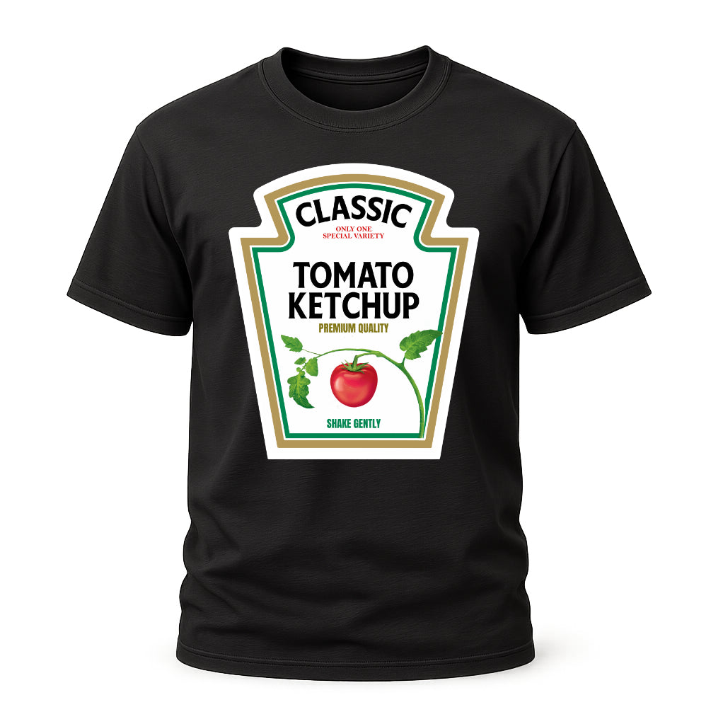 Halloween Kostüm Shirt – Lustiges Ketchup Parodie T-Shirt – Partnerlook mit Mayonnaise