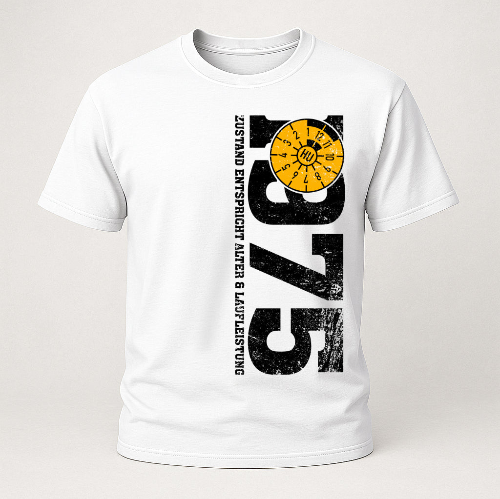 50. Geburtstag 1975 Zustand entspricht Alter und Laufleistung TÜV Lustiges Mechaniker Geschenk T-Shirt