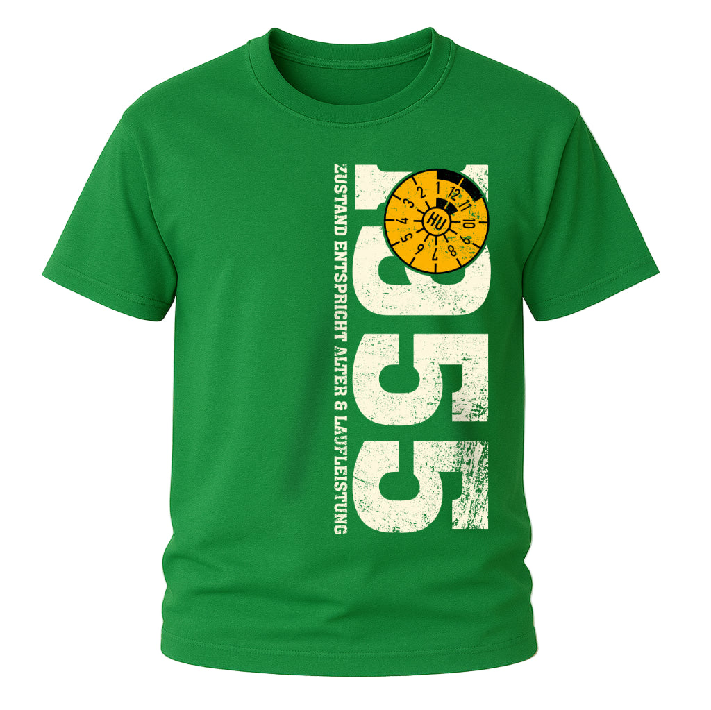 70. Geburtstag Baujahr 1955 Zustand entspricht Alter und Laufleistung TÜV Lustiges Mechaniker Geschenk T-Shirt