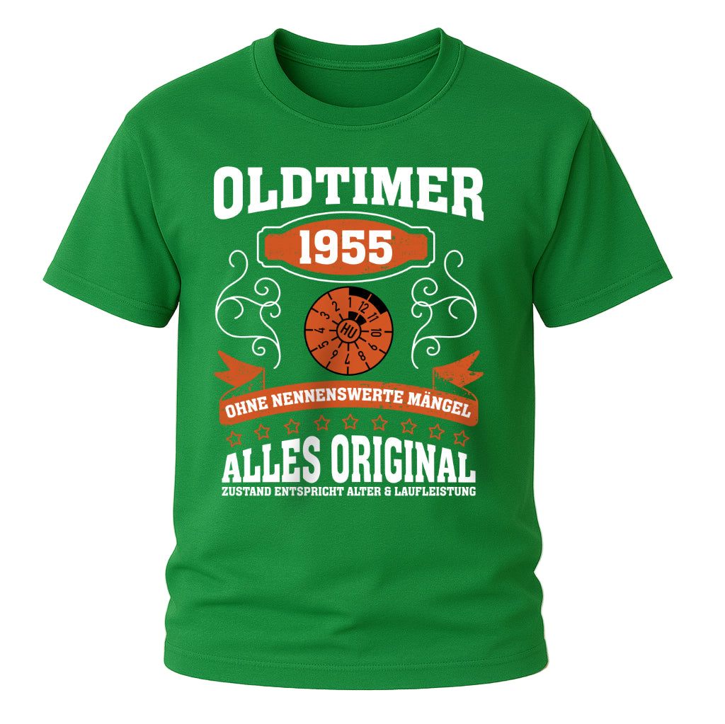 70. Geburtstag Oldtimer 1955 Zustand entspricht Alter und Laufleistung TÜV Lustiges Mechaniker Geschenk T-Shirt