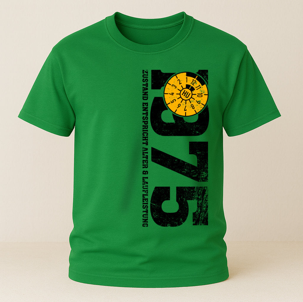 50. Geburtstag 1975 Zustand entspricht Alter und Laufleistung TÜV Lustiges Mechaniker Geschenk T-Shirt