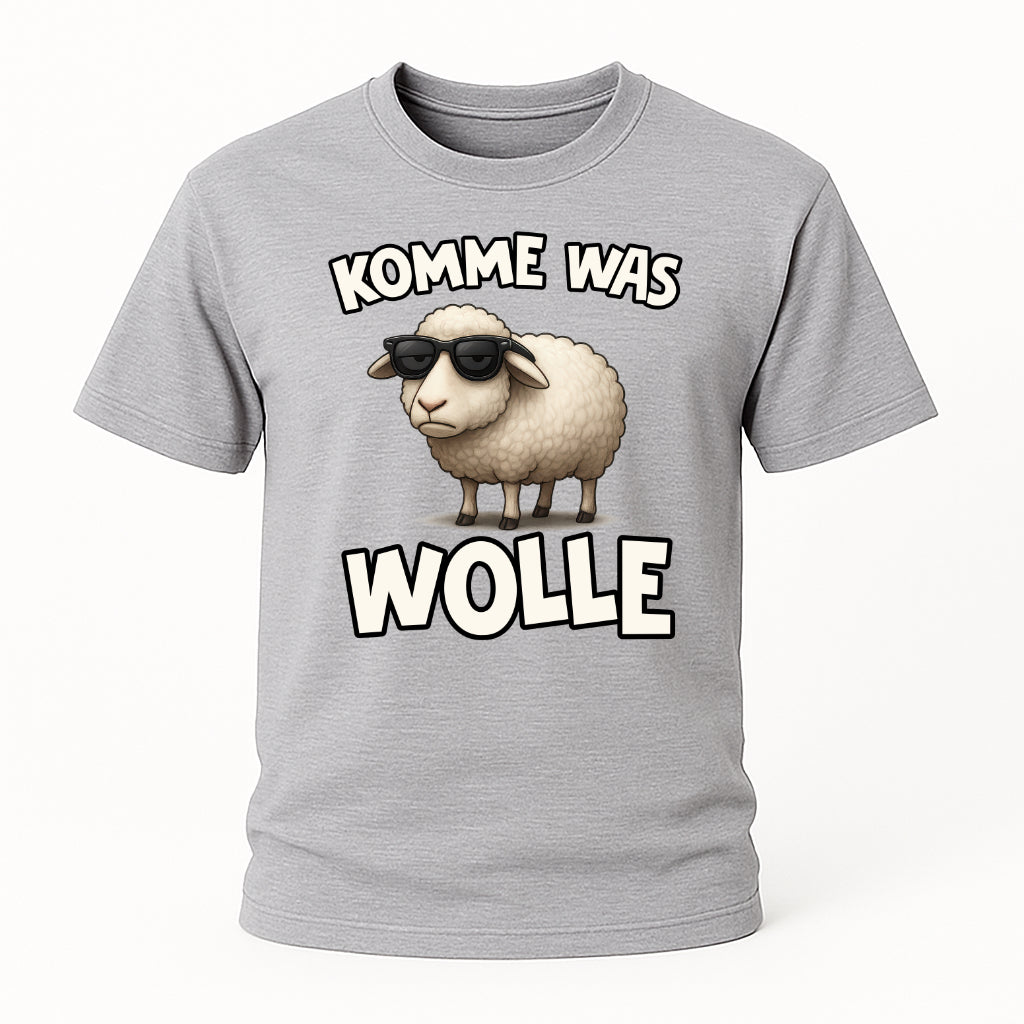 Schaf Schäfer Schafhirte Komme was Wolle Lustiges Witziges T-Shirt