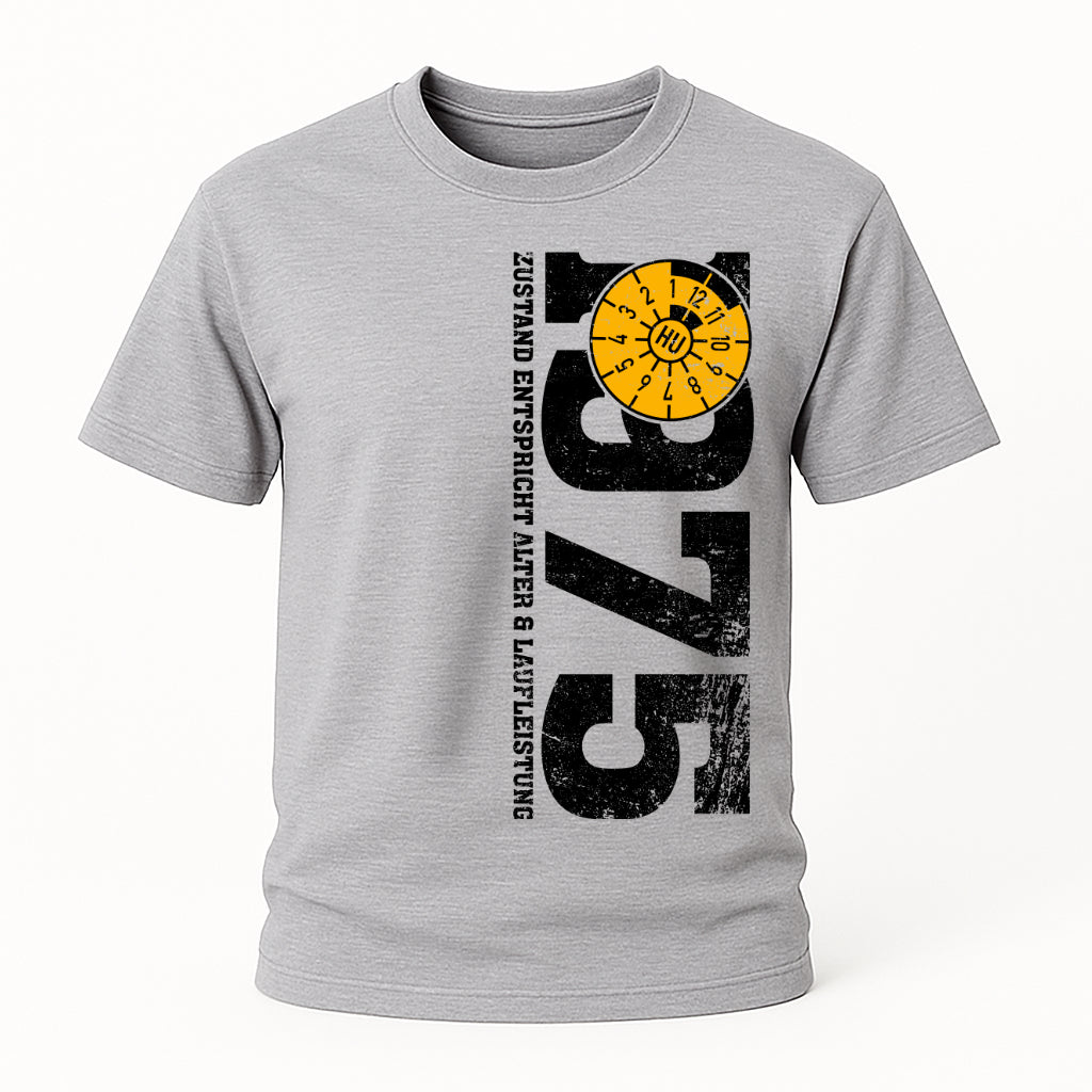 50. Geburtstag 1975 Zustand entspricht Alter und Laufleistung TÜV Lustiges Mechaniker Geschenk T-Shirt
