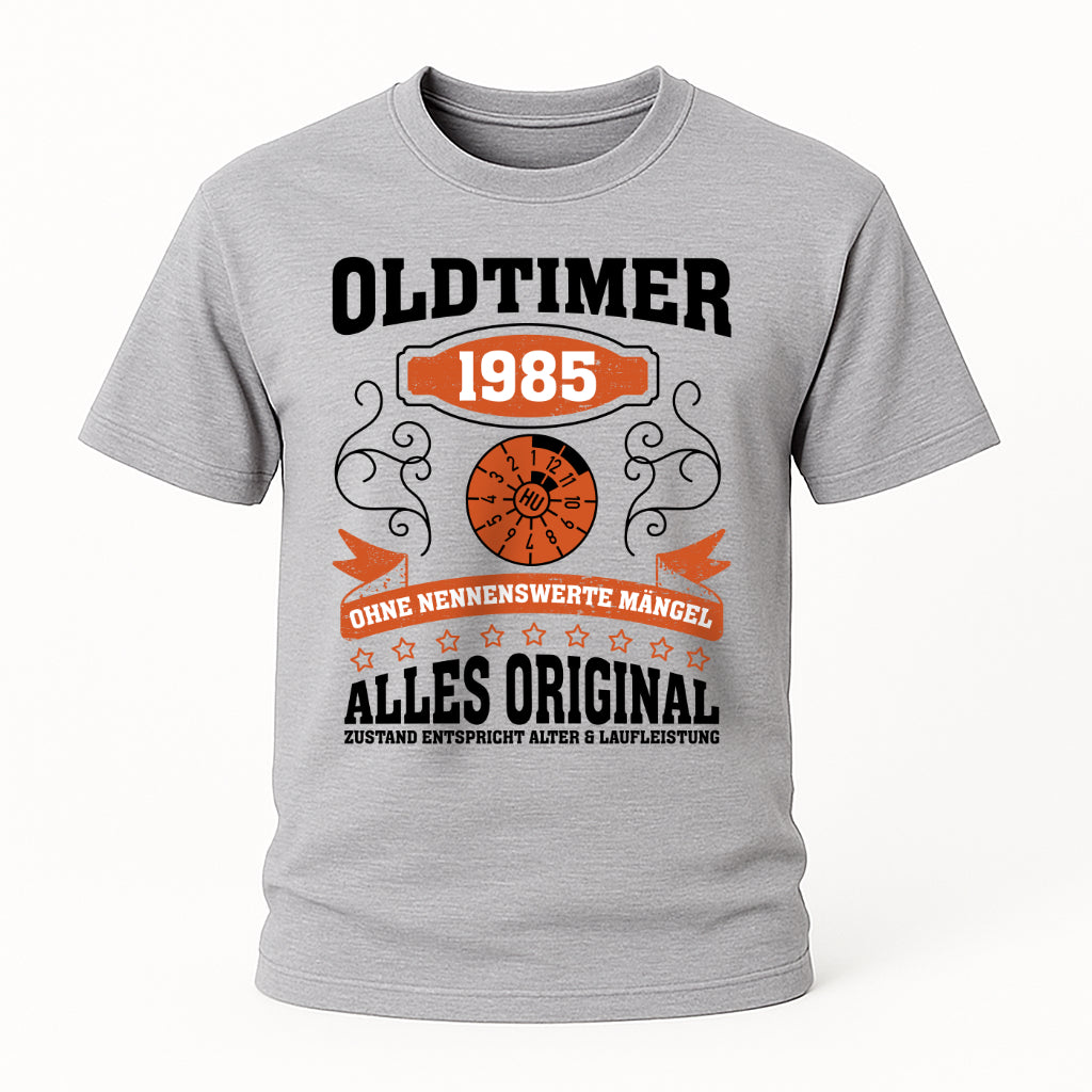 40. Geburtstag Oldtimer 1985 Zustand entspricht Alter und Laufleistung TÜV Lustiges Mechaniker Geschenk T-Shirt