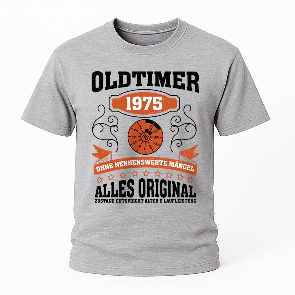50. Geburtstag Oldtimer 1975 Zustand entspricht Alter und Laufleistung TÜV Lustiges Mechaniker Geschenk T-Shirt