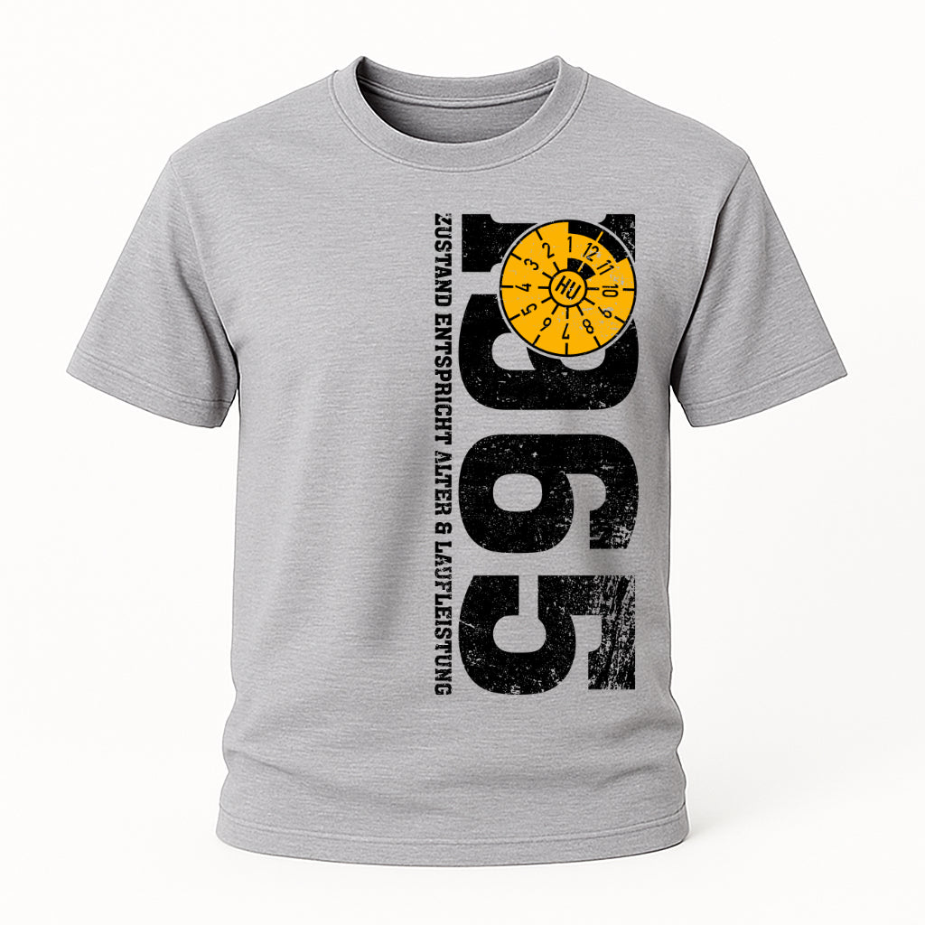 60. Geburtstag 1965 Zustand entspricht Alter und Laufleistung TÜV Lustiges Mechaniker Geschenk T-Shirt