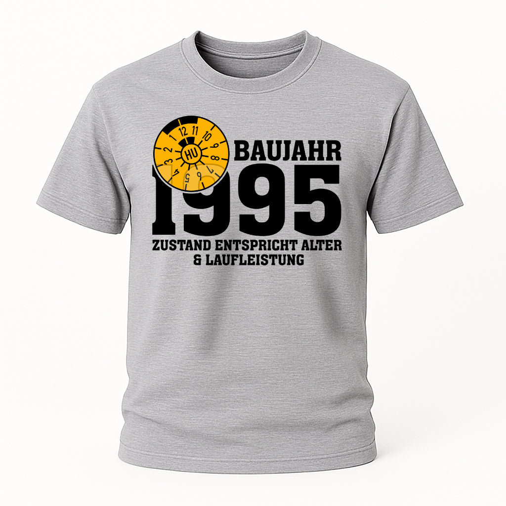 40. Geburtstag TÜV Plakette Baujahr 1985 Zustand entspricht Alter und Laufleistung Lustiges Geschenk T-Shirt