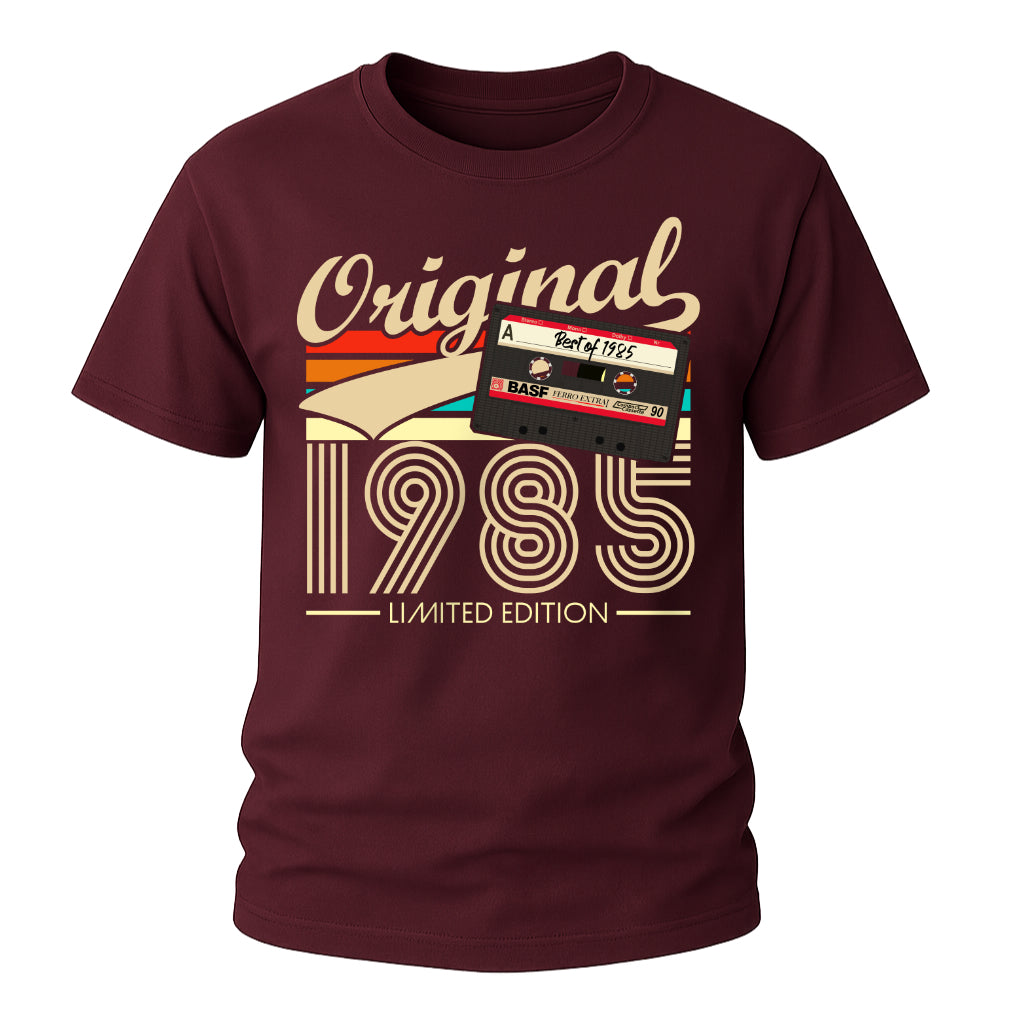 40. Geburtstag Original 1985 Limited Edition Retro Kassette Geschenk T-Shirt