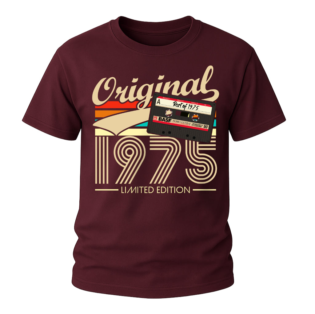 50. Geburtstag Original 1975 Limited Edition Retro Kassette Geschenk T-Shirt