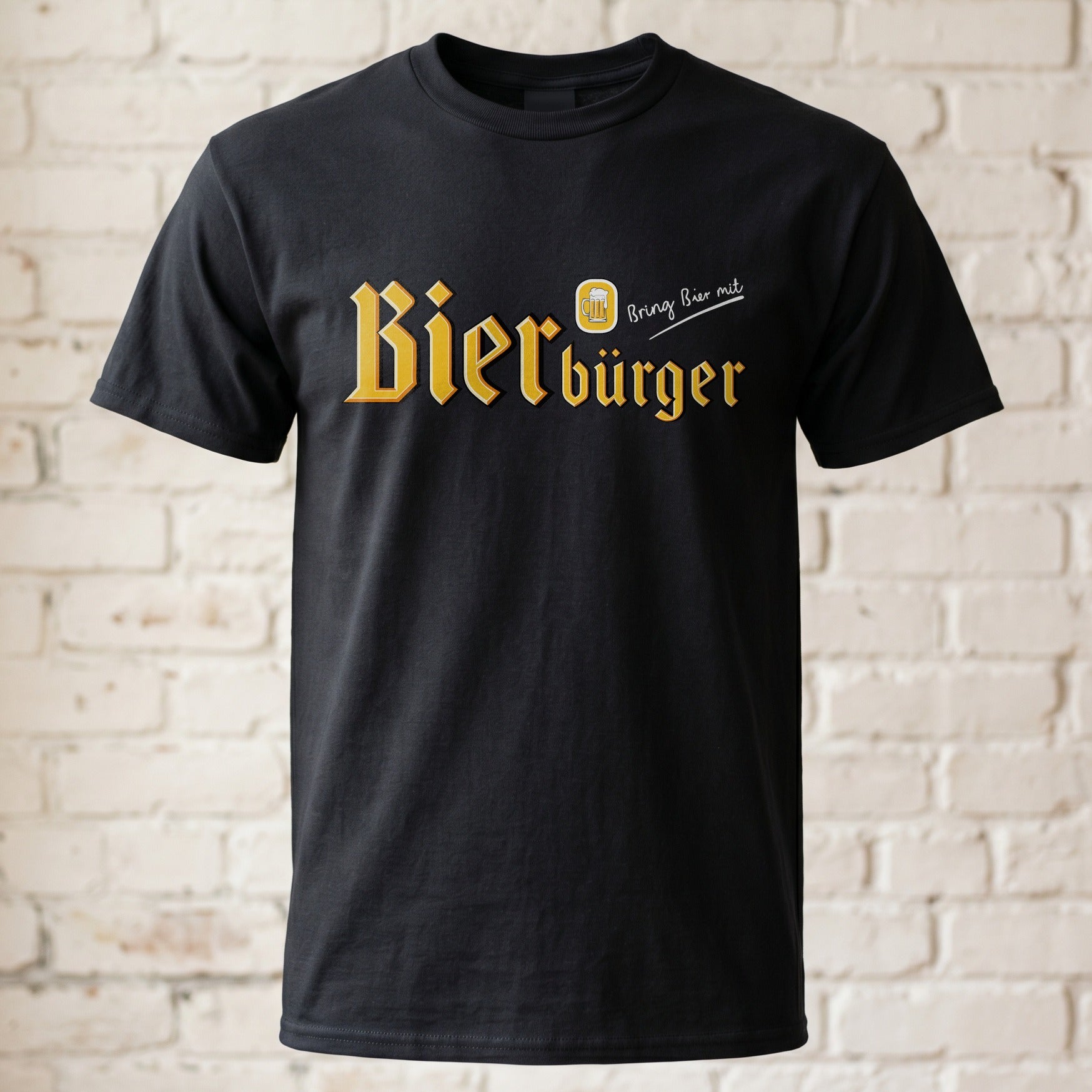 Bierbürger - Bring Bier mit - Lustiges Bier T-Shirt