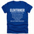 Elektriker Shirt - Lustiger Spruch - Witziges Geschenk für Elektriker - Unisex T-Shirt – Royal
