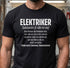 Elektriker Shirt - Lustiger Spruch - Witziges Geschenk für Elektriker - Unisex T-Shirt – Schwarz