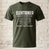 Elektriker Shirt - Lustiger Spruch - Witziges Geschenk für Elektriker - Unisex T-Shirt – Military Green
