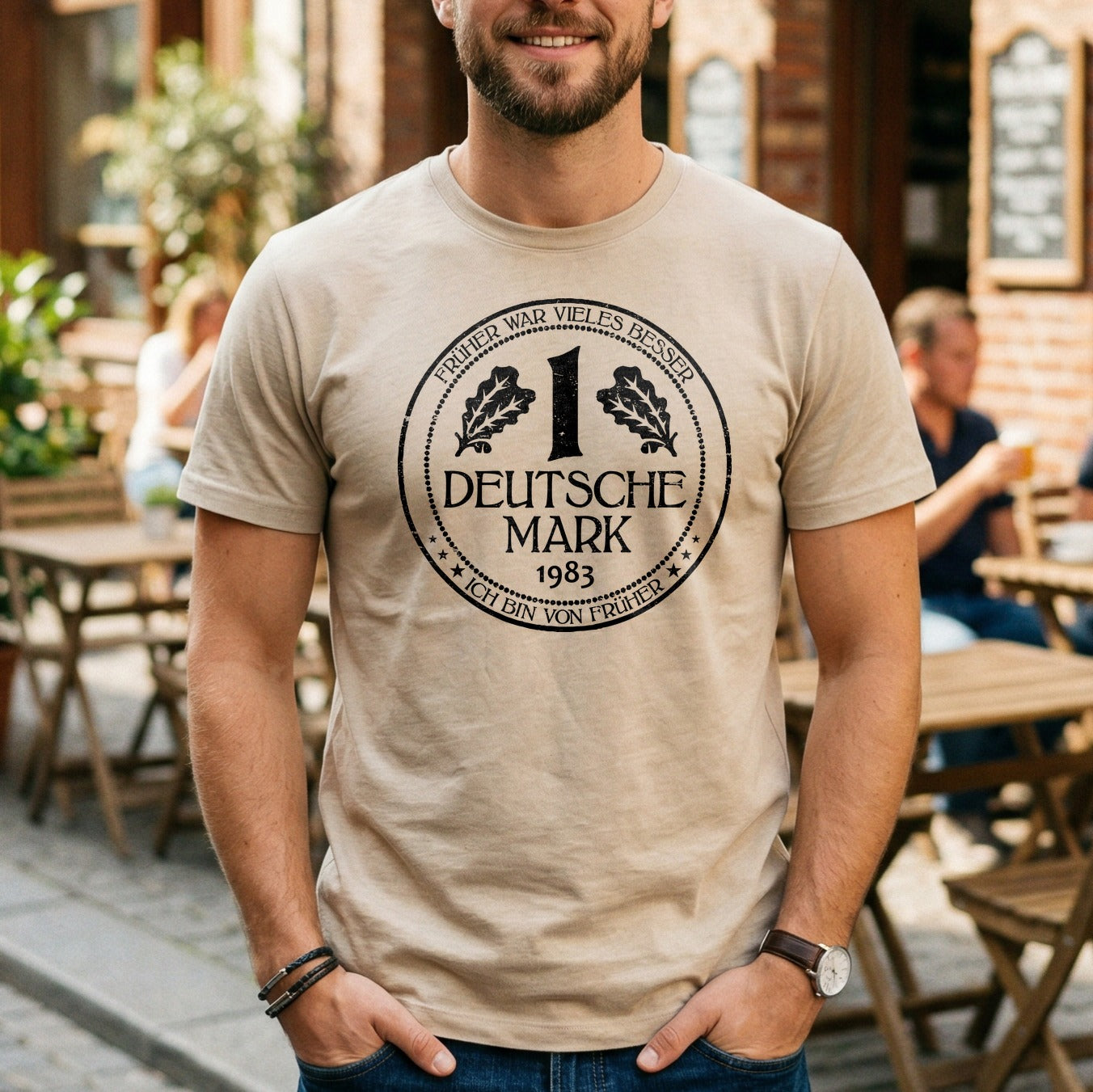 D-Mark 1983 Jahrgang T-Shirt Unisex | Nostalgie Retro Deutscher Mark Statement Shirt