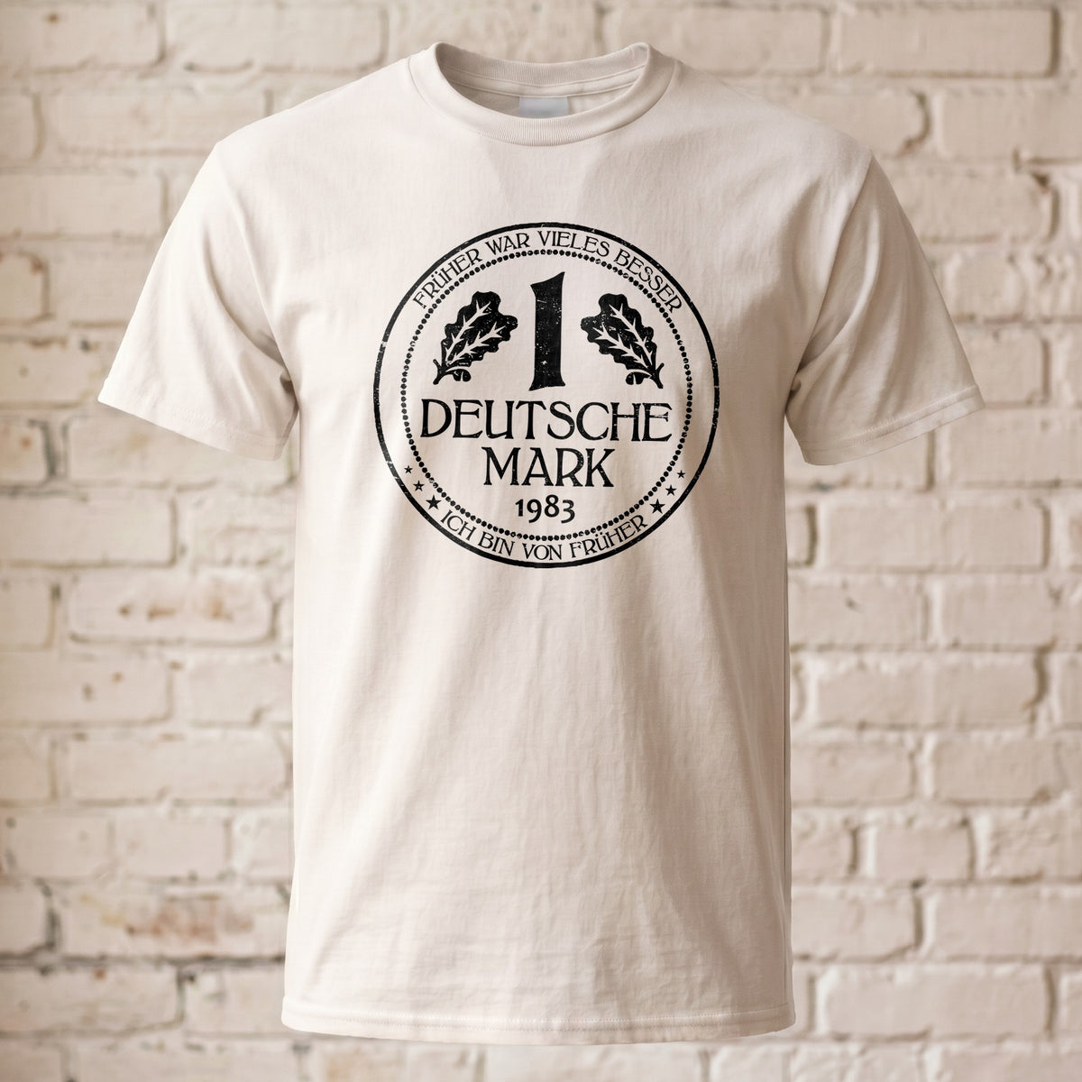 D-Mark 1983 Jahrgang T-Shirt Unisex | Nostalgie Retro Deutscher Mark Statement Shirt